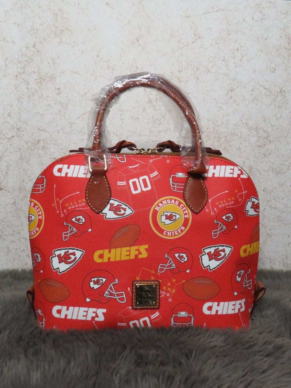 Dooney & Bourke NFL Kansas City Chiefs Zip Zip Satchel (Red)